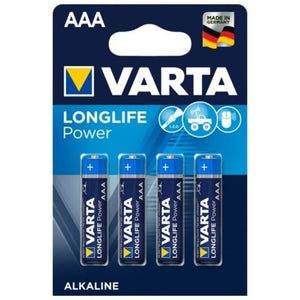 VARTA - LONGLIFE POWER ALKALINE BATTERY AAA LR03 4 БЛОКА