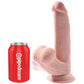 KING COCK - PLUS 3D ДИЛДО КАЧАЮЩИЕСЯ ШАРЫ 24,5 СМ СВЕТЛАЯ КОЖА