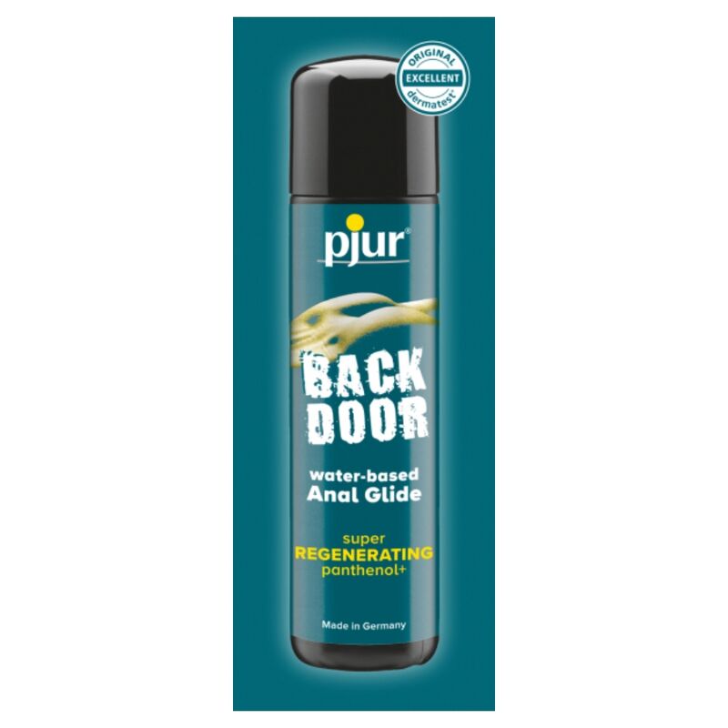 Pjur Back Door water-based anal glide with regenerating panthenol, 2ml bottle