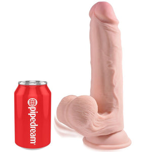 KING COCK - PLUS 3D ДИЛДО КАЧАЮЩИЕСЯ ШАРЫ 20,3 СМ