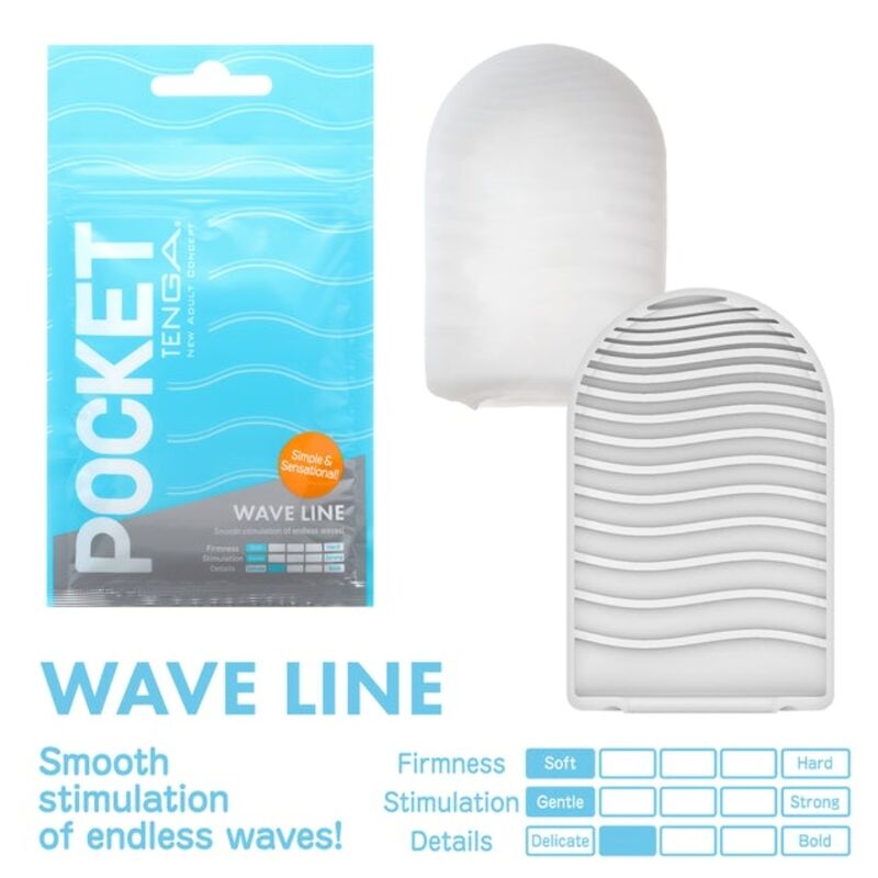 TENGA - КАРМАННЫЙ МАСТУРБАТОР WAVE LINE
