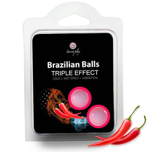 SECRETPLAY - SET 2 BRAZILIAN BALLS TRIPLE EFFECT SECRETPLAY COSMETIC