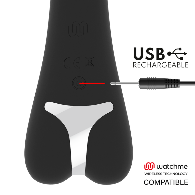 BRILLY GLAM Ryan Vibrator with USB rechargeable feature, Watchme wireless tech compatible, easy to use and clean, powerful motor.