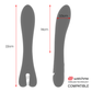BRILLY GLAM Ryan Vibrator dimensions, showcasing 22cm length and 3.5cm width with Watchme wireless technology compatibility.