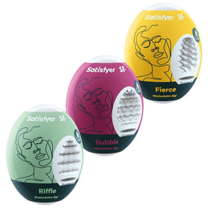 SATISFYER - 3 ЯЙЦА-МАСТУРБАТОРА, СТРЕЛКА, ПУЗЫРЬ И ЯРОСТЬ