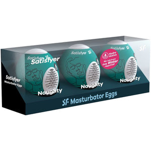 SATISFYER - 3 ЯЙЦА МАСТУРБАТОРА NAUGHTY