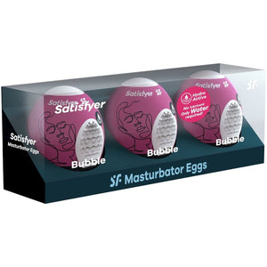 SATISFYER - 3 ЯЙЦА-МАСТУРБАТОРА BUBBLE