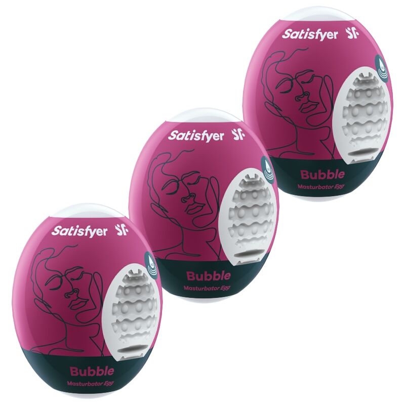 SATISFYER - 3 ЯЙЦА-МАСТУРБАТОРА BUBBLE