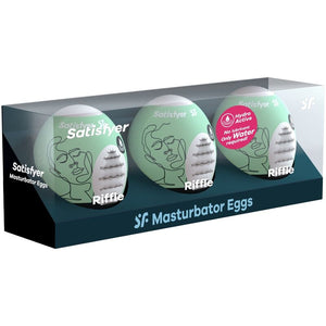 SATISFYER - 3 ЯЙЦА МАСТУРБАТОРА, ВИНТОВКА