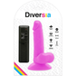 DIVERSIA — ELASTĪGA VIBRĒJOŠA DILDO PURPULA 17 CM -O- 3,3 CM