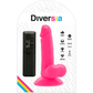 DIVERSIA — ELASTĪGA VIBRĒJOŠA DILDO ROZĀ 17 CM -O- 3,3 CM
