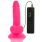 DIVERSIA — ELASTĪGA VIBRĒJOŠA DILDO ROZĀ 17 CM -O- 3,3 CM