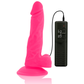 DIVERSIA — ELASTĪGA VIBRĒJOŠA DILDO ROZĀ 18 CM -O- 4 CM