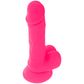 DIVERSIA — ELASTĪGA VIBRĒJOŠA DILDO ROZĀ 20,5 CM -O- 4,2 CM