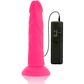 DIVERSIA — ELASTĪGA VIBRĒJOŠA DILDO ROZĀ 23 CM -O- 4,3 CM