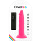 DIVERSIA — ELASTĪGA VIBRĒJOŠA DILDO ROZĀ 23 CM -O- 4,3 CM