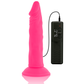 DIVERSIA — ELASTĪGA VIBRĒJOŠA DILDO ROZĀ 23 CM -O- 4,3 CM