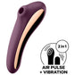 SATISFYER - ДВОЙНОЙ ВИБРАТОР KISS AIR PULSE БОРДОВЫЙ
