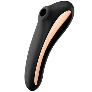SATISFYER - ДВОЙНОЙ ВОЗДУШНЫЙ ВИБРАТОР KISS ЧЕРНЫЙ