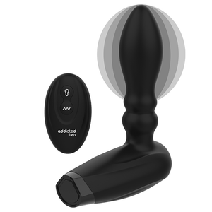 ADDICTED TOYS - INFLATABLE REMOTE CONTROL PLUG - 10 MODES OF VIBRATION ADDICTED TOYS