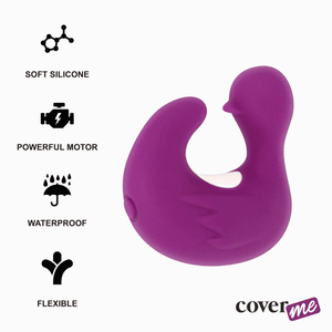 COVERME - DUCKYMANIA ПЕРЕЗАРЯЖАЕМЫЙ СИЛИКОНОВЫЙ СТИМУЛИРУЮЩИЙ НАПОРШОК УТИНЫЙ