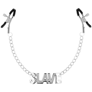 OHMAMA FETISH - NIPPLE CLAMPS WITH CHAINS -SLAVE- OHMAMA FETISH