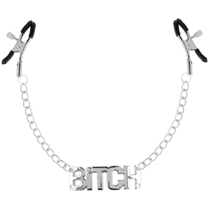 OHMAMA FETISH NIPPLE CLAMPS WITH CHAINS - BITCH OHMAMA FETISH