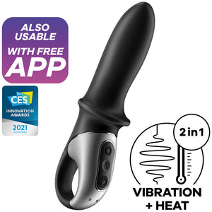 SATISFYER - ГОРЯЧАЯ СТРАСТЬ АНАЛЬНЫЙ ВИБРАТОР ПРИЛОЖЕНИЕ ЧЕРНЫЙ