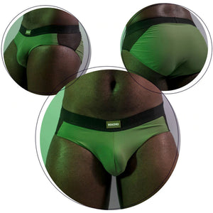 MACHO - MS23V BRIEF UNDERPANTS GREEN COLORS L/XL MACHO UNDERWEAR