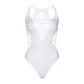 LEG AVENUE - BODY THONG RACERBACK BLACK