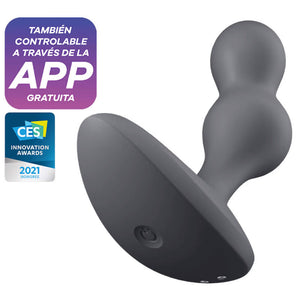 SATISFYER - DEEP DIVER ВИБРАЦИОННАЯ ПРОБКА ПРИЛОЖЕНИЕ СЕРЫЙ