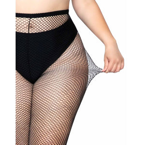 LEG AVENUE - FISHNET PANTYHOSE PLUS SIZE LEG AVENUE HOSIERY