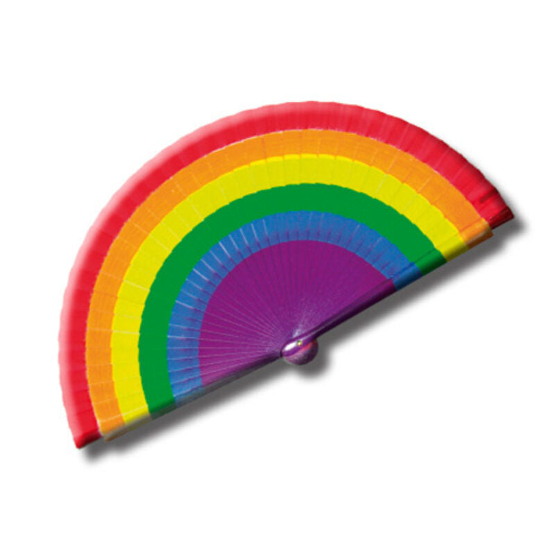 PRIDE - LGBT FLAG WOODEN FAN PRIDE