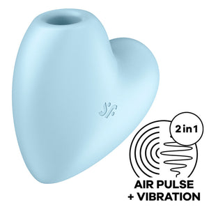 SATISFYER - МИЛАШКА СЕРДЦЕ ВОЗДУШНЫЙ ИМПУЛЬСНЫЙ СТИМУЛЯТОР И ВИБРАТОР СИНИЙ