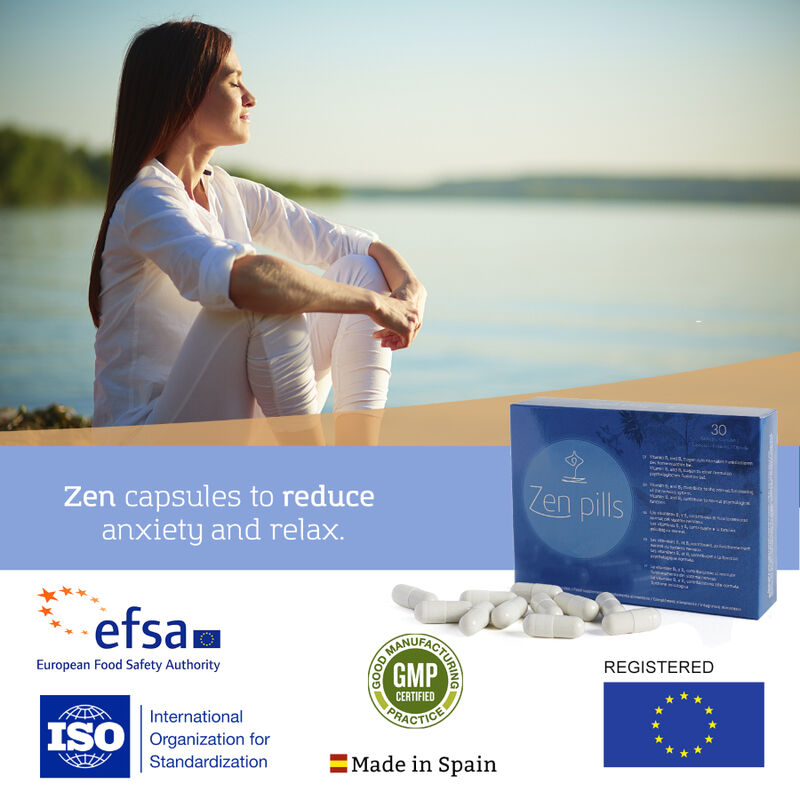 500 COSMETICS - ZEN PILLS CAPSULES TO REDUCE ANXIETY - LoveYou.lv