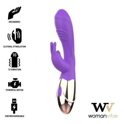WOMANVIBE - VIORA СИЛИКОНОВЫЙ ПЕРЕЗАРЯЖАЕМЫЙ ВИБРАТОР