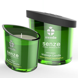 ZVIEDRIJA - SENZE AROUSING MASĀŽAS SVECE - CITRONS, PIPARI, EUKALIPTS