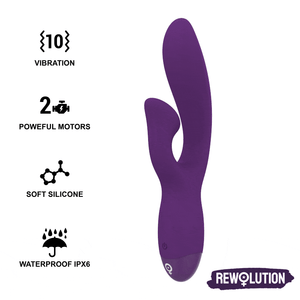 REWOLUTION - REWOFUN ГИБКИЙ ВИБРАТОР С КРОЛИК