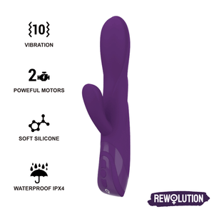 REWOLUTION - REWORABBIT ГИБКИЙ ВИБРАТОР С КРОЛИК