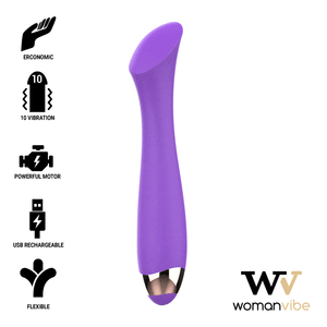 WOMANVIBE - MANDY "K" POINT СИЛИКОНОВЫЙ ПЕРЕЗАРЯЖАЕМЫЙ ВИБРАТОР