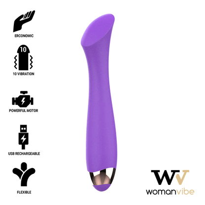 WOMANVIBE - MANDY "K" POINT СИЛИКОНОВЫЙ ПЕРЕЗАРЯЖАЕМЫЙ ВИБРАТОР