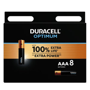 DURACELL - ОПТИМУМ ЩЕЛОЧНАЯ БАТАРЕЙКА AAA LR03 8 БЛОКОВ