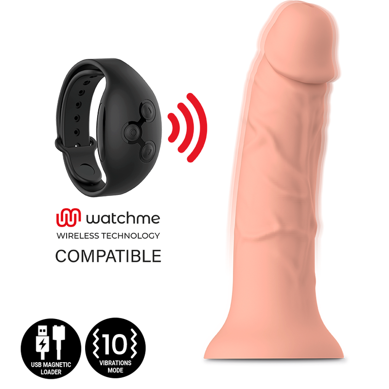 MYTHOLOGIE - ASHER ORIGINAL DILDO S - VIBRATEUR COMPATIBLE AVEC LA TECHNOLOGIE SANS FIL WATCHME MYTHOLOGY FANTASY DILDO