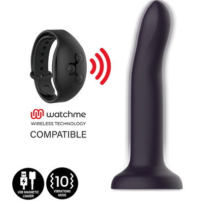 MITOLOĢIJA - DUMAN MYSTIC DILDO M - VIBRATORS SADERĪGS AR WATCHME BEZVADU TEHNOLOĢIJU