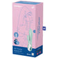 SATISFYER - AIR PUMP BUNNY 5+ НАДУВНОЙ КРОЛИК ВИБРАТОР ПРИЛОЖЕНИЕ ЗЕЛЕНЫЙ