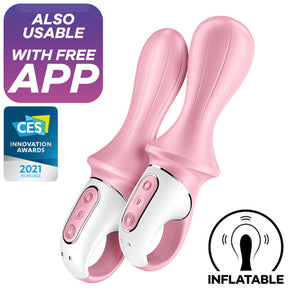 SATISFYER - AIR PUMP BOOTY 5+ НАДУВНОЙ АНАЛЬНЫЙ ВИБРАТОР РОЗОВЫЙ