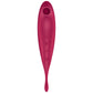 SATISFYER - TWIRLING PRO+ ВОЗДУШНЫЙ ИМПУЛЬСНЫЙ СТИМУЛЯТОР И ВИБРАТОР С ПРИЛОЖЕНИЕМ КРАСНЫЙ