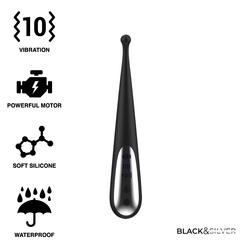 BLACK&SILVER - KENNETH STIMULATING VIBE BLACK&SILVER