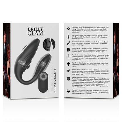 BRILLY GLAM - ПУЛЬТ ДИСТАНЦИОННОГО УПРАВЛЕНИЯ ДЛЯ ПАР ПУЛЬСАЦИИ И ВИБРАЦИИ