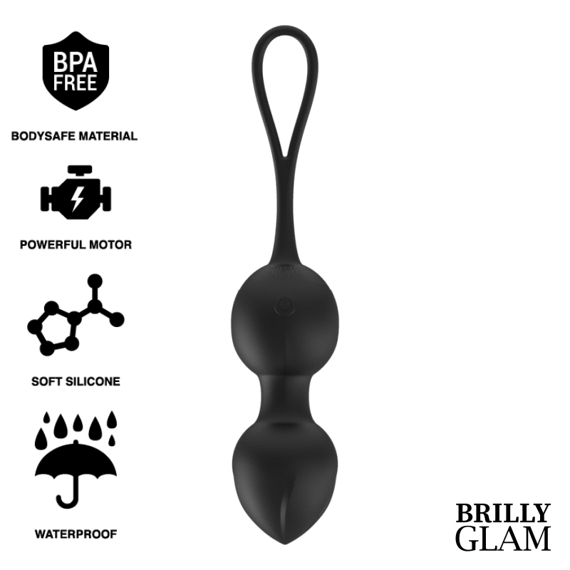 BRILLY GLAM - ВИБРАЦИОННЫЕ ШАРИКИ КЕГЕЛЯ С ДИСТАНЦИОННЫМ УПРАВЛЕНИЕМ
